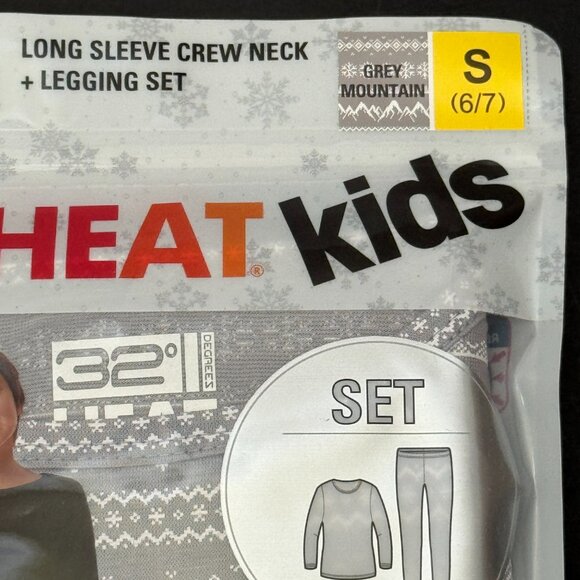 32 Degrees Kids' Gray Heat Set - S (6/7) NWT - Picture 3 of 13